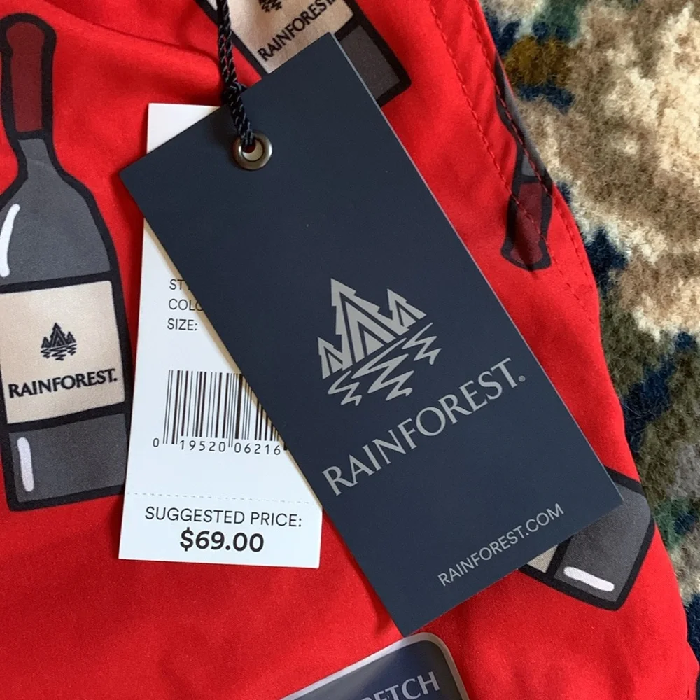 Rainforest Men’s‎ swimming trunks. NWT. Retail 69
